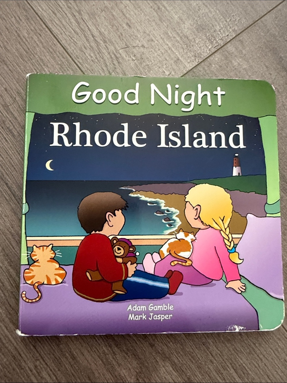 Good Night Rhode Island Kids Board Book - Purple/Blue